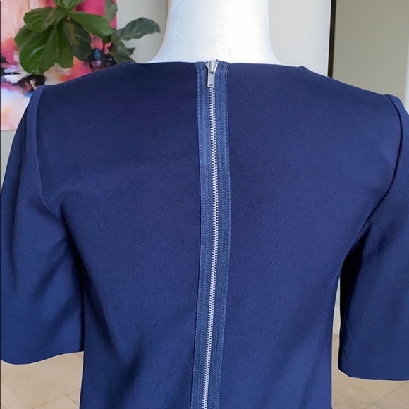 Gap Navy T-Shirt Shift Dress Full Zip - Picture 6 of 7